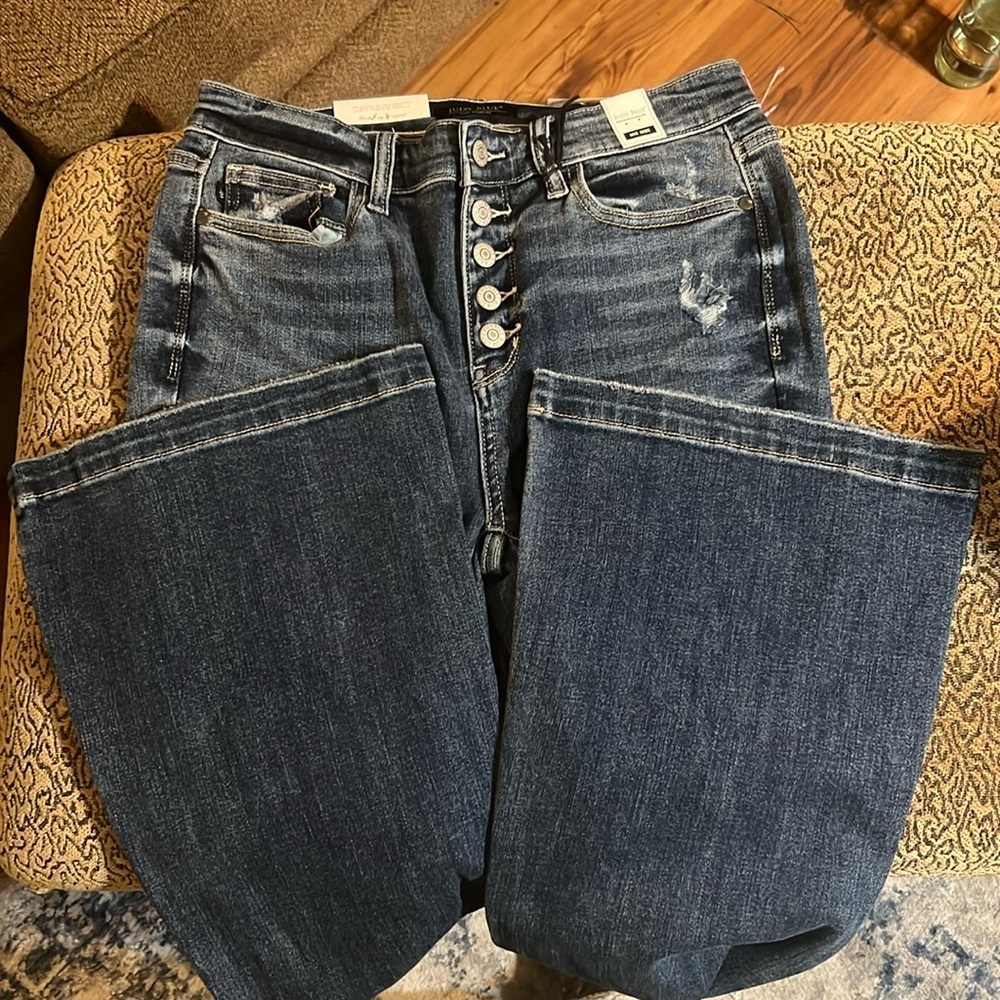 Judy Blue Button Fly Flare Trouser Size 9|29